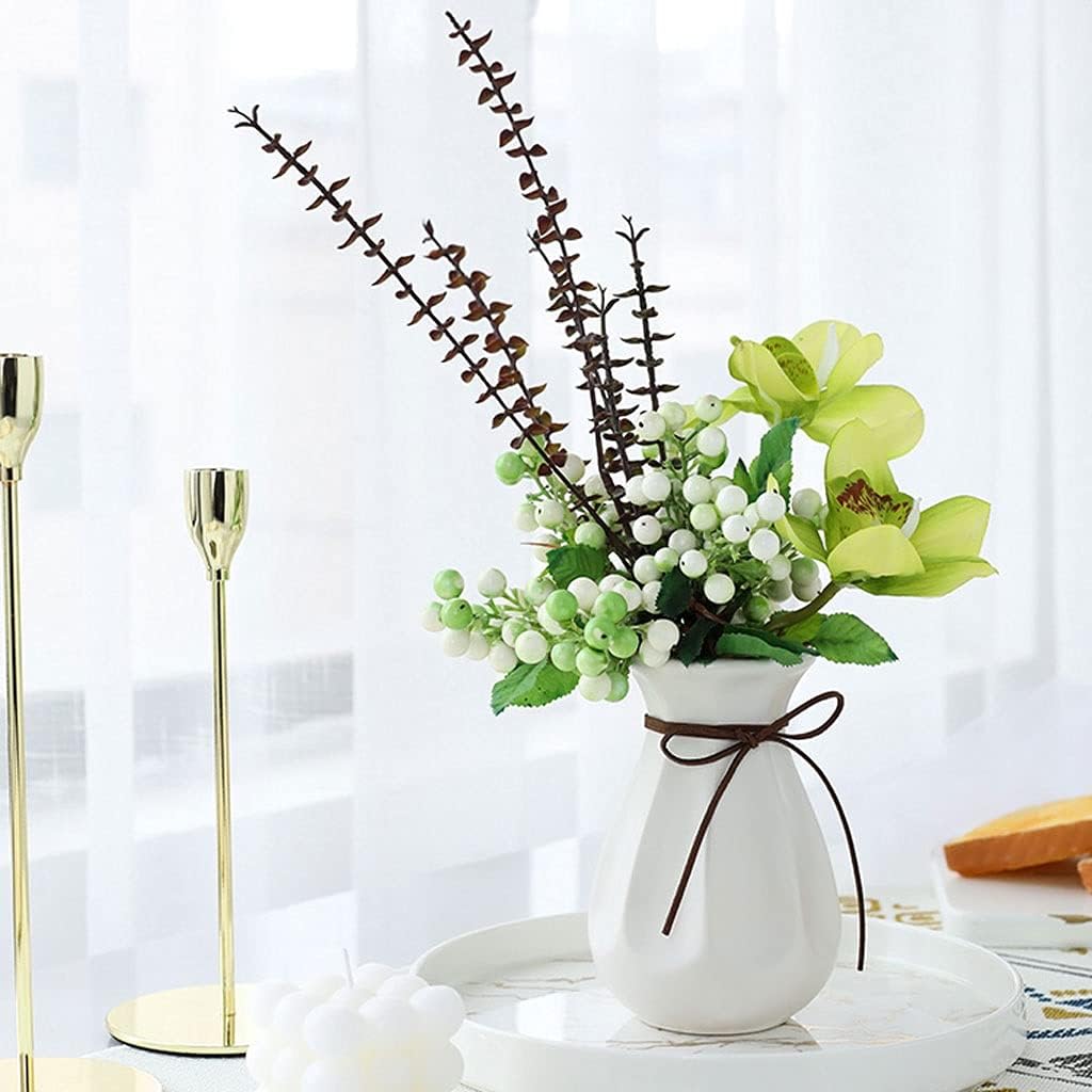 Realistic Artificial Flower Bouquet with Vase