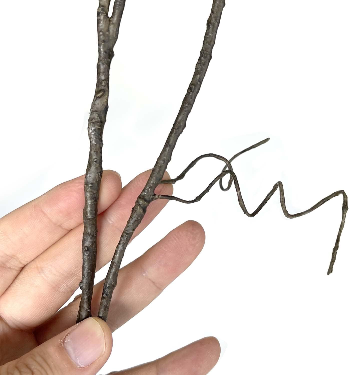 Pursuestar 6Pcs 75cm Artificial Willow Branches with Bendable Wires for DIY Crafting