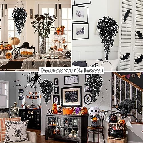 RECUTMS 4 Pcs Artificial Eucalyptus Leaves Hanging Plants