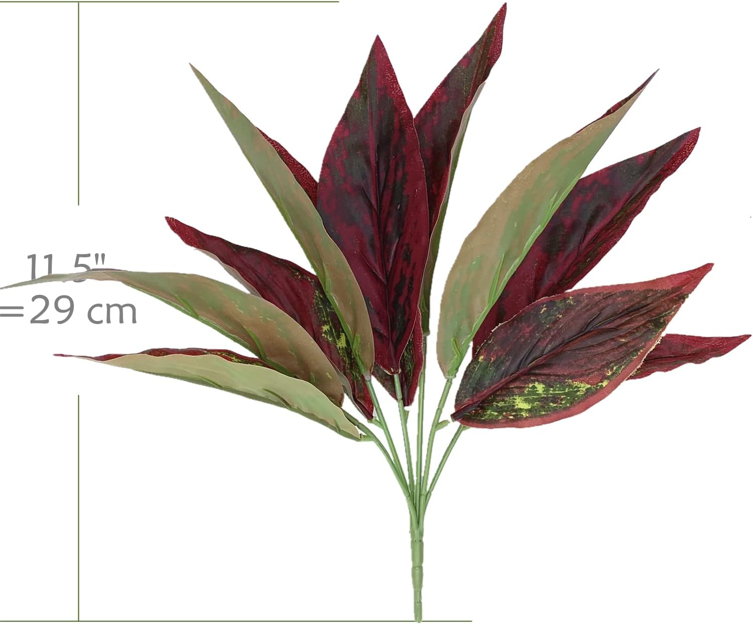 Artificial Magnolia Plants 3 Pack Wine Red for Home and Garden