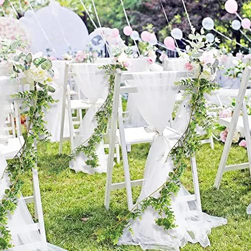 homEdge Artificial Boxwood Garland 2 Pack 6 Ft Hanging Decor