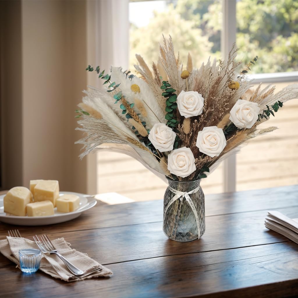 Natural Dried Flower Bouquet 80Pcs for Home Decor