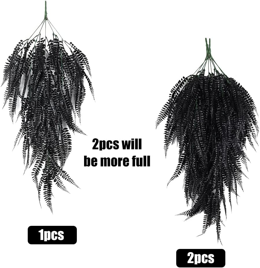 RECUTMS Faux Hanging Plants 4 Pcs UV Resistant