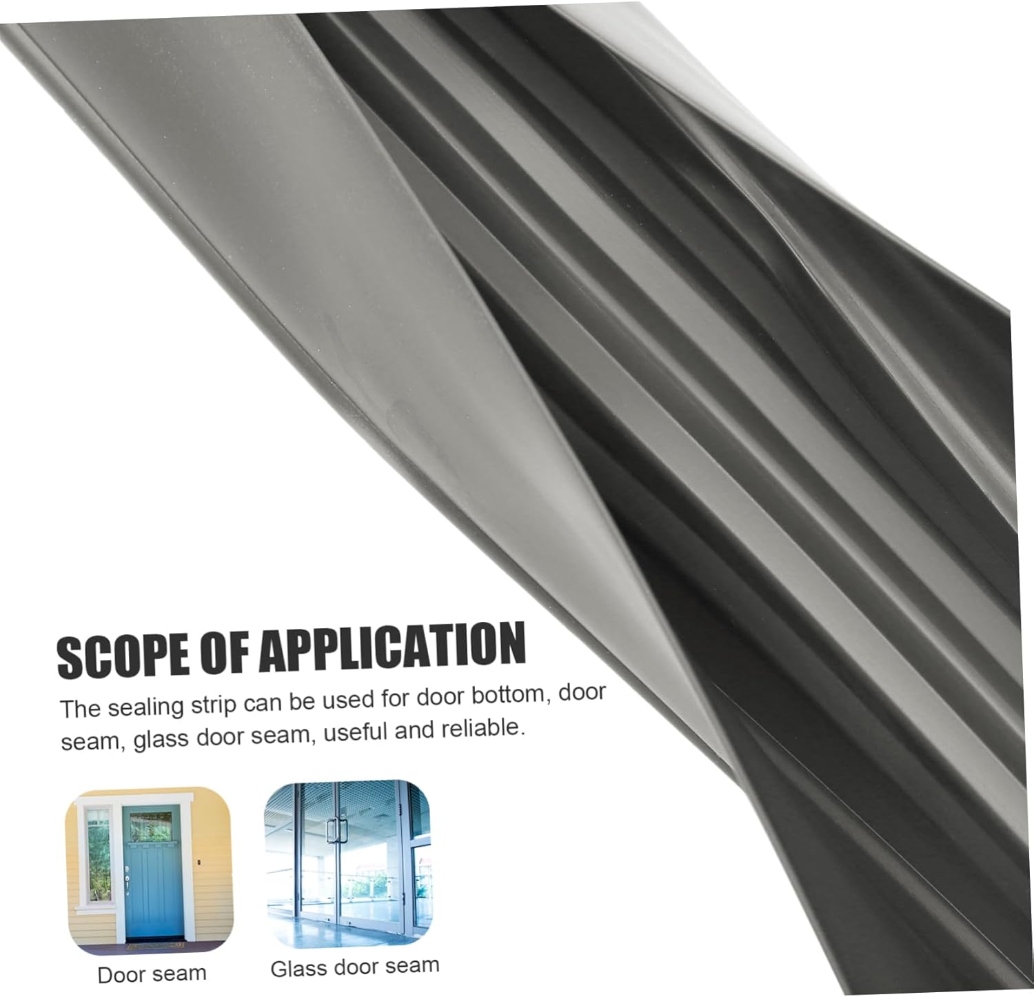 STOBAZA Door Draft Stopper Windproof Sealing Strip for Kitchen Dorm Home Noise Blocker