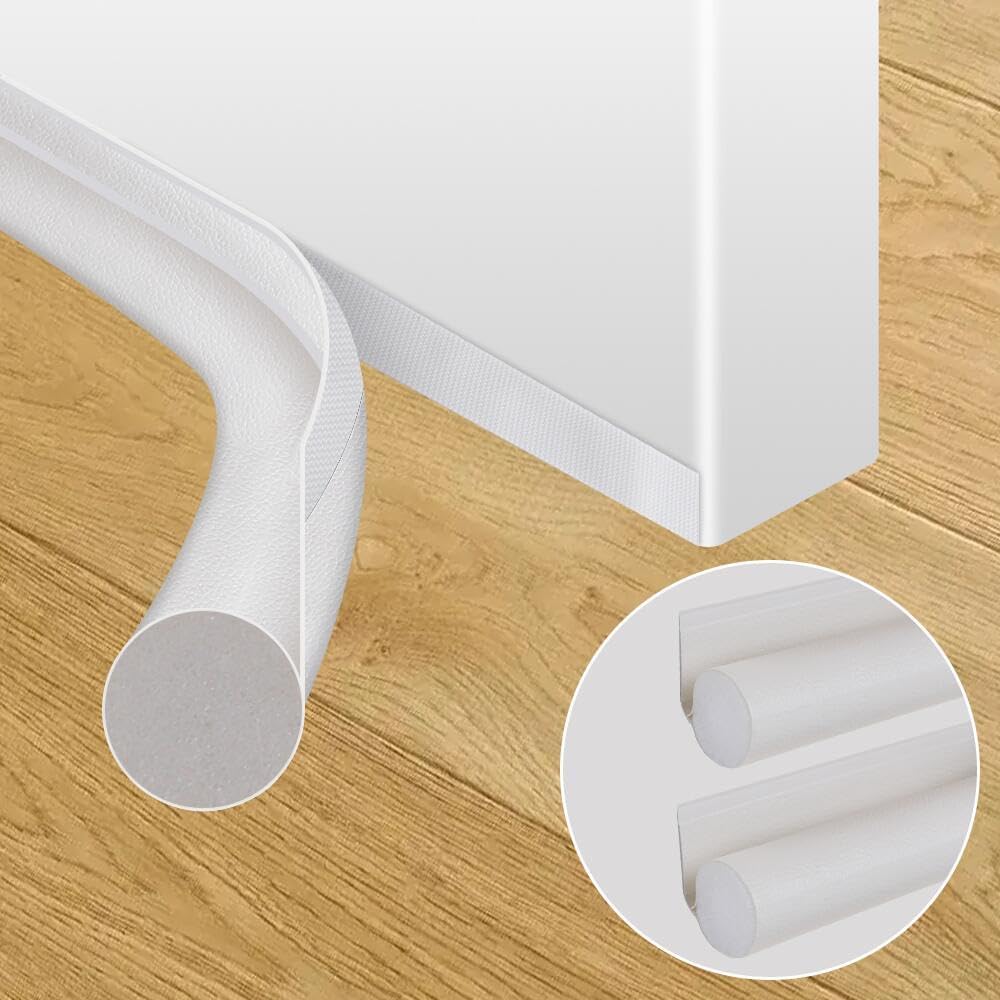 2 Pack Door Draft Stopper - 37 Inch Adjustable Under Door Blocker