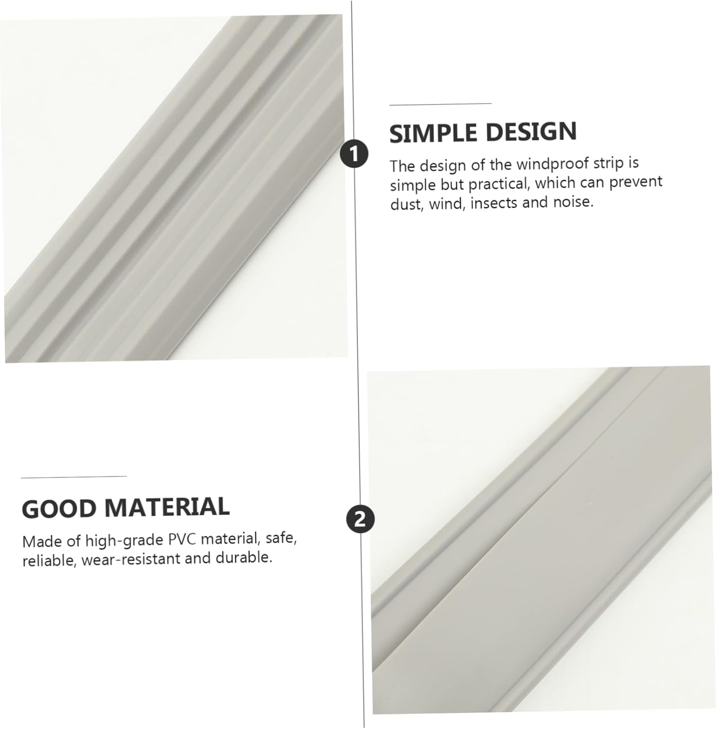 Windproof Sealing Strip for Door Bottom Noise Blocker