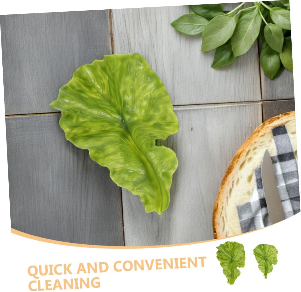 Luxshiny 10pcs Lifelike Fake Leaves Artificial Vegetables for Home Decor Kitchen Displays and Photography Props