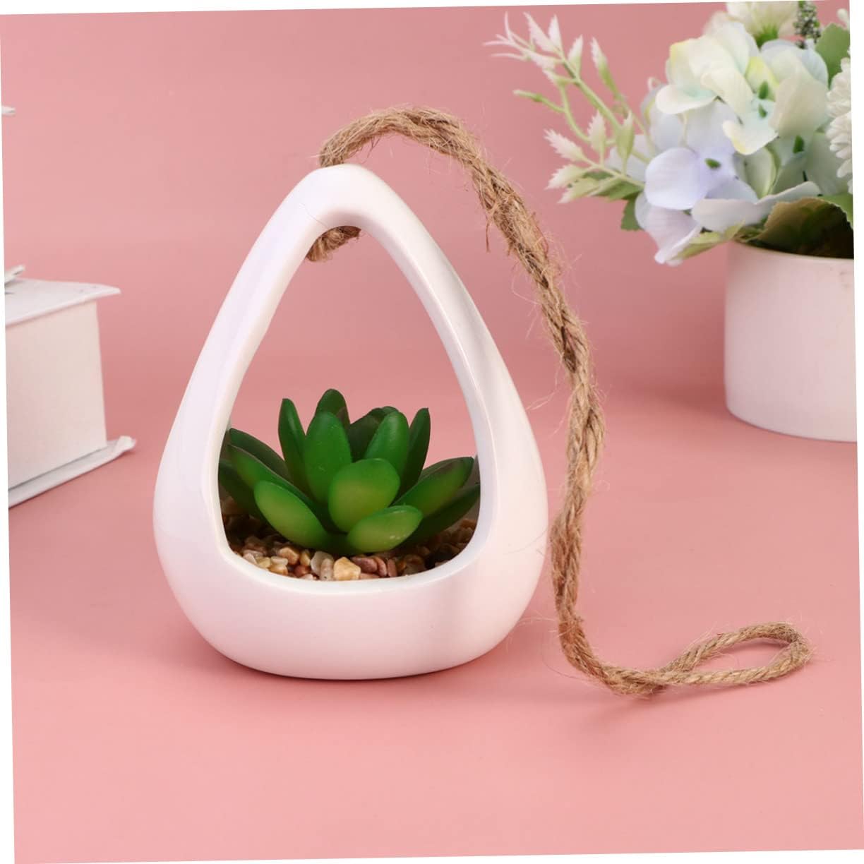 Artificial Succulent Desktop Decor Small Potted Plant Ornament
