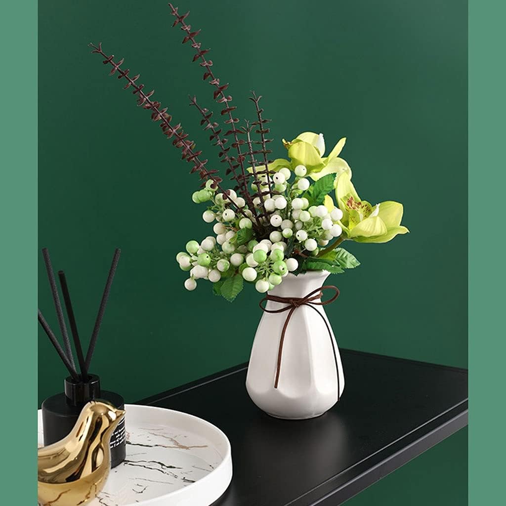 Realistic Artificial Flower Bouquet with Vase