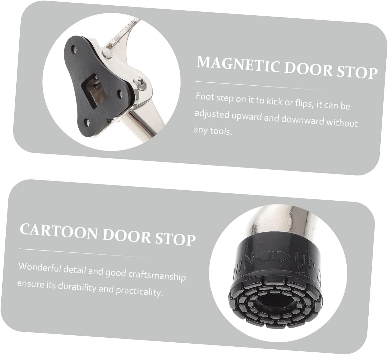 Homoyoyo Adjustable Height Kick Down Door Stopper