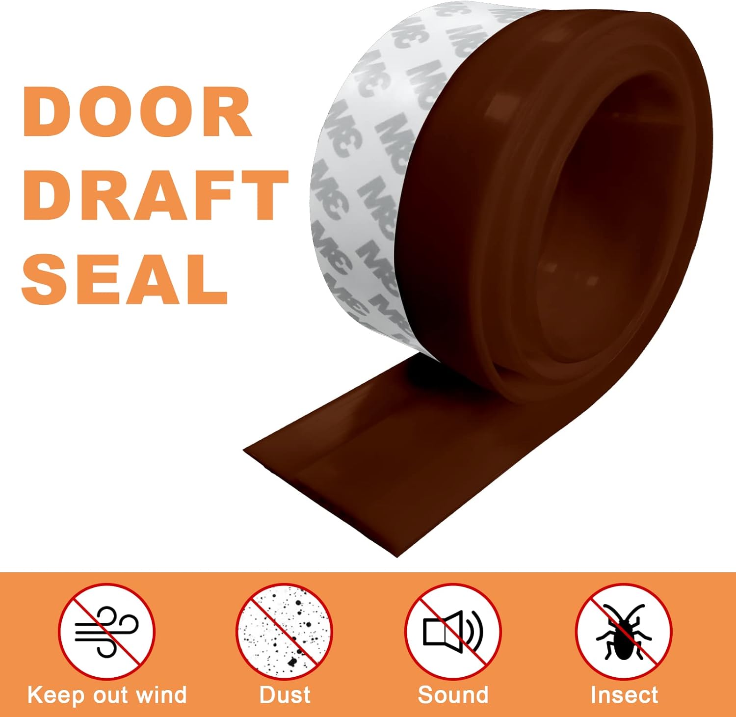 Pehoto Door Draft Stopper 39 Heat Resistant Seal