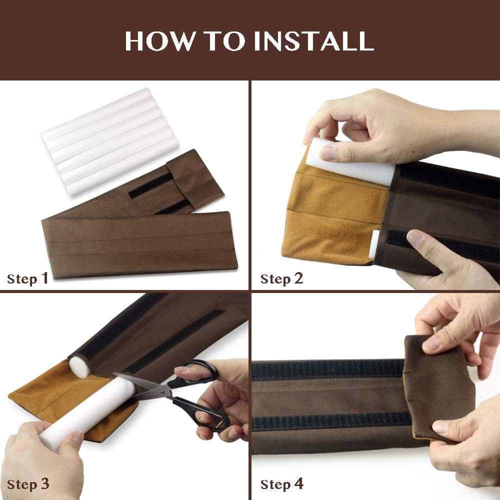 Waterproof Twin Door Draft Stopper 30 to 36 Inches Adjustable