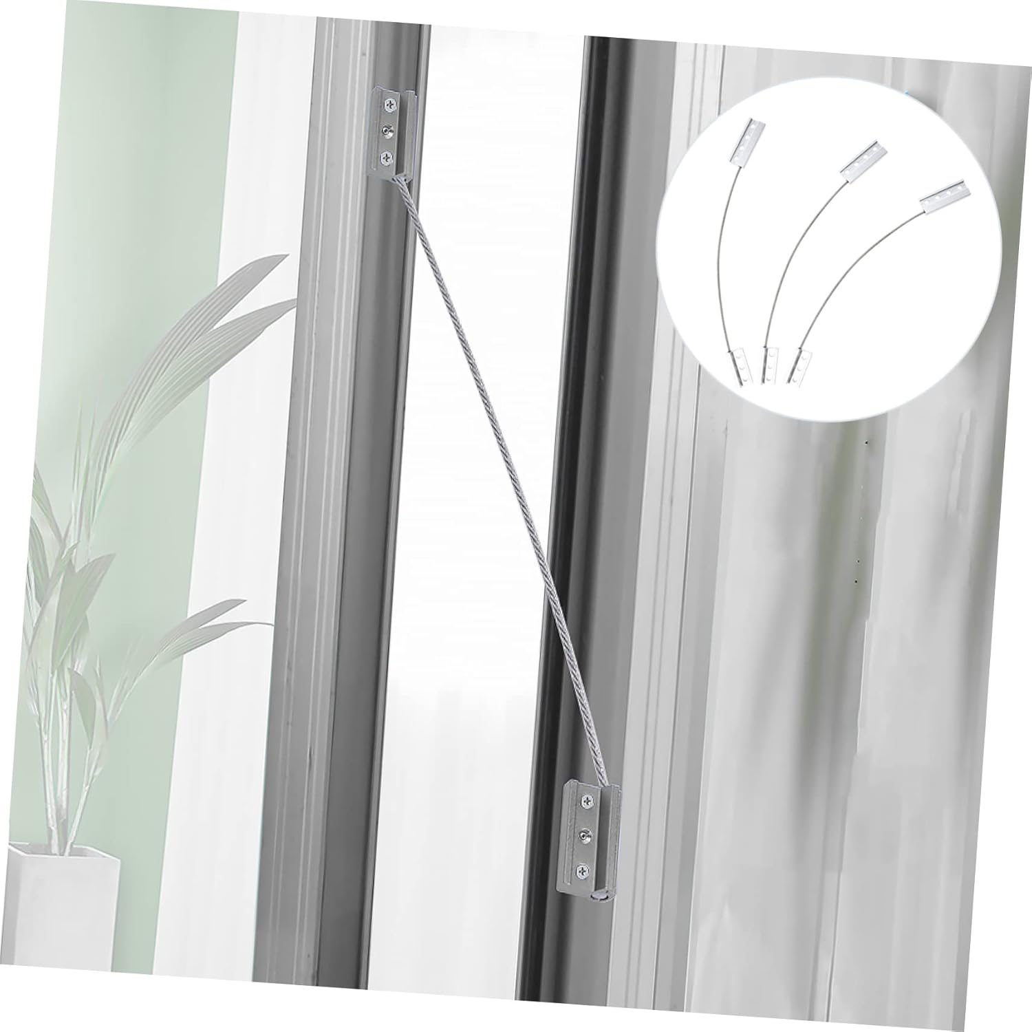 Falling Prevention Device for Windows with Metal Anchors