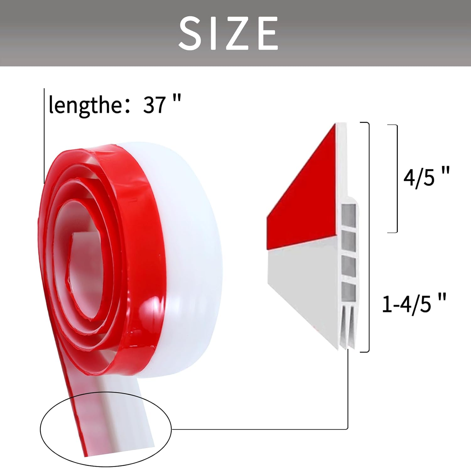 YeaHapiday 2 Pack Door Draft Stopper for Interior and Exterior Doors