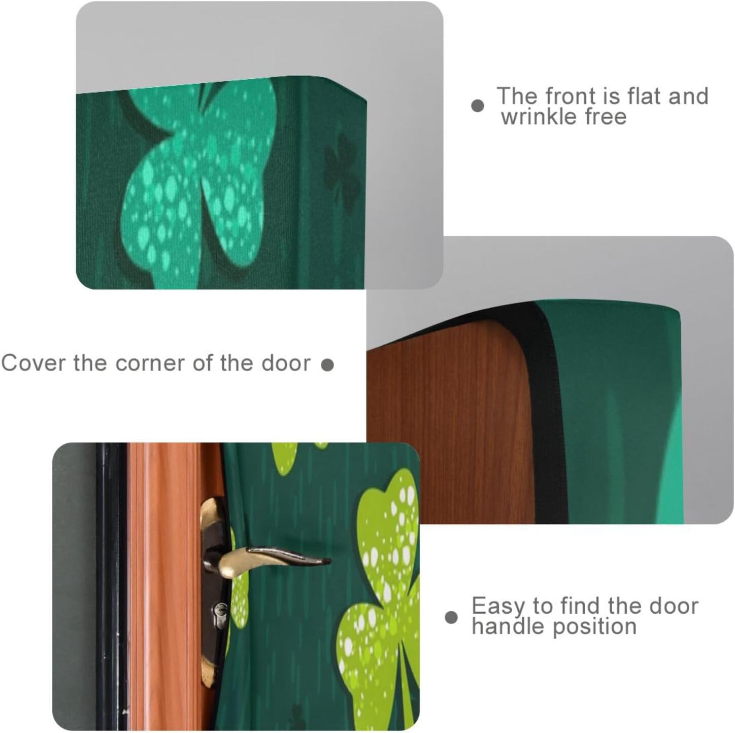 Susiyo Green Golden Shamrock Halloween Door Cover