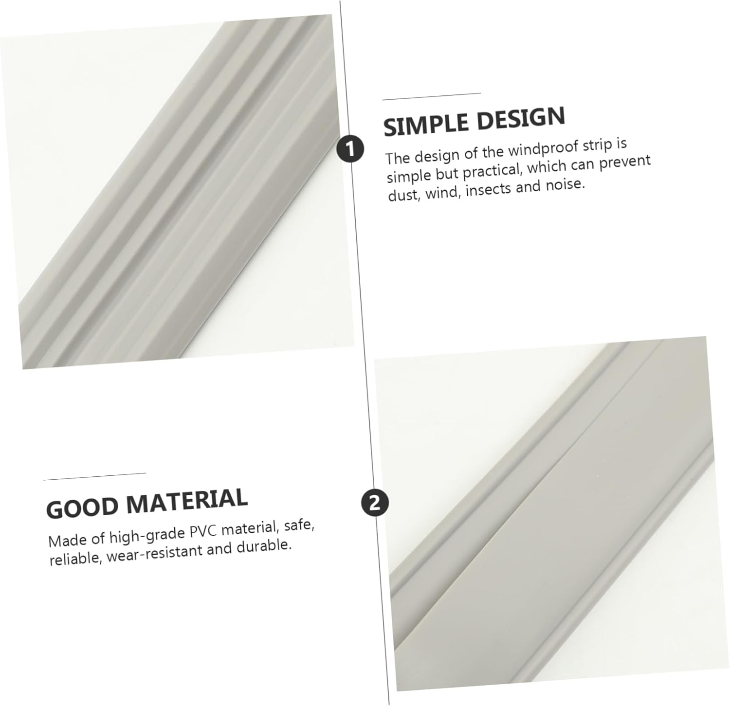 Multifunctional Windproof Draft Stopper for Door Bottom and Soundproofing