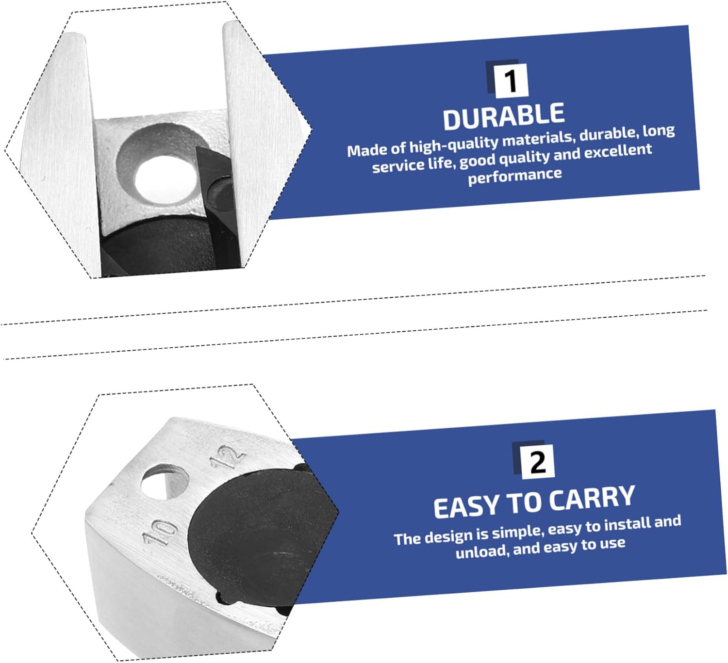 Stainless Steel Glass Door Draft Stopper Locator