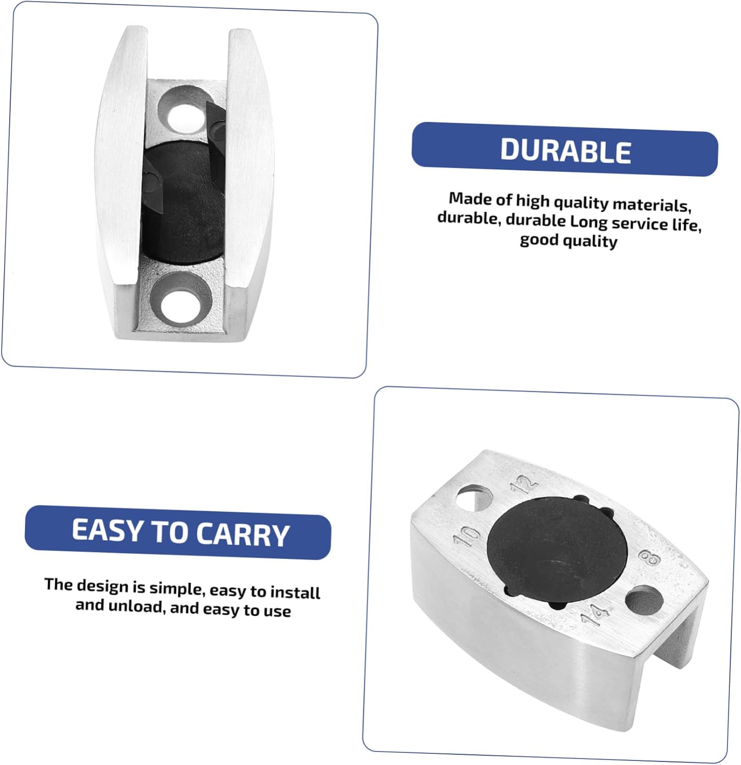 Bathroom Glass Door Steel Door Stopper Locator