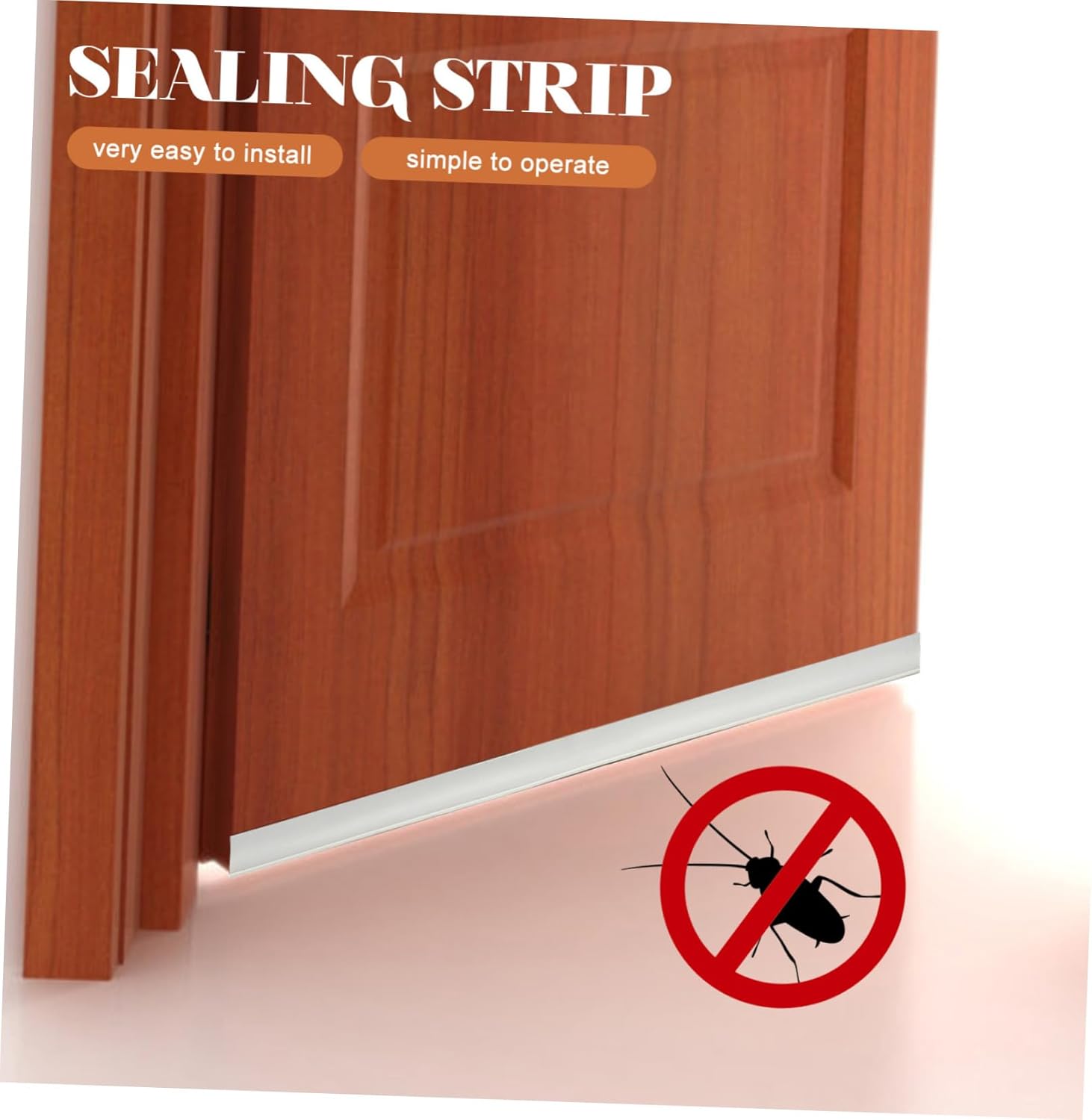 DIYEAH Door Gap Filler Weather Stripping Noise Blocker Seam Seal Strip Easy to Clean