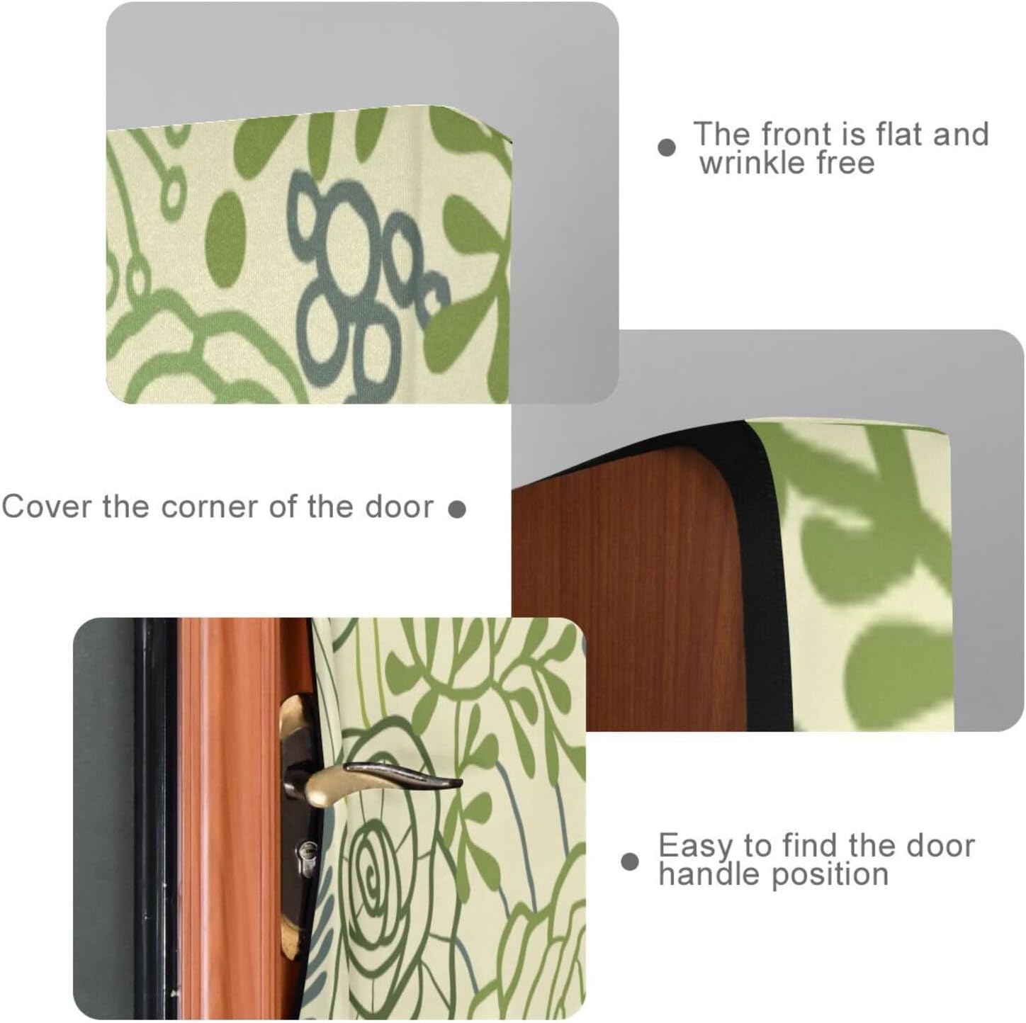 Susiyo Lotus Yellow Halloween Door Cover Stretch Fabric for Home Party Decor