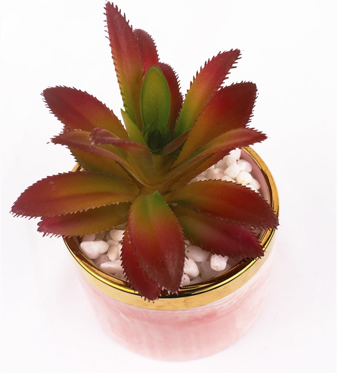 Tzhome Artificial Mini Succulent Plants with Ceramic Pots