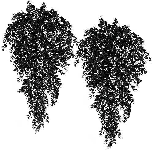RECUTMS 4 Pcs Artificial Eucalyptus Leaves Hanging Plants