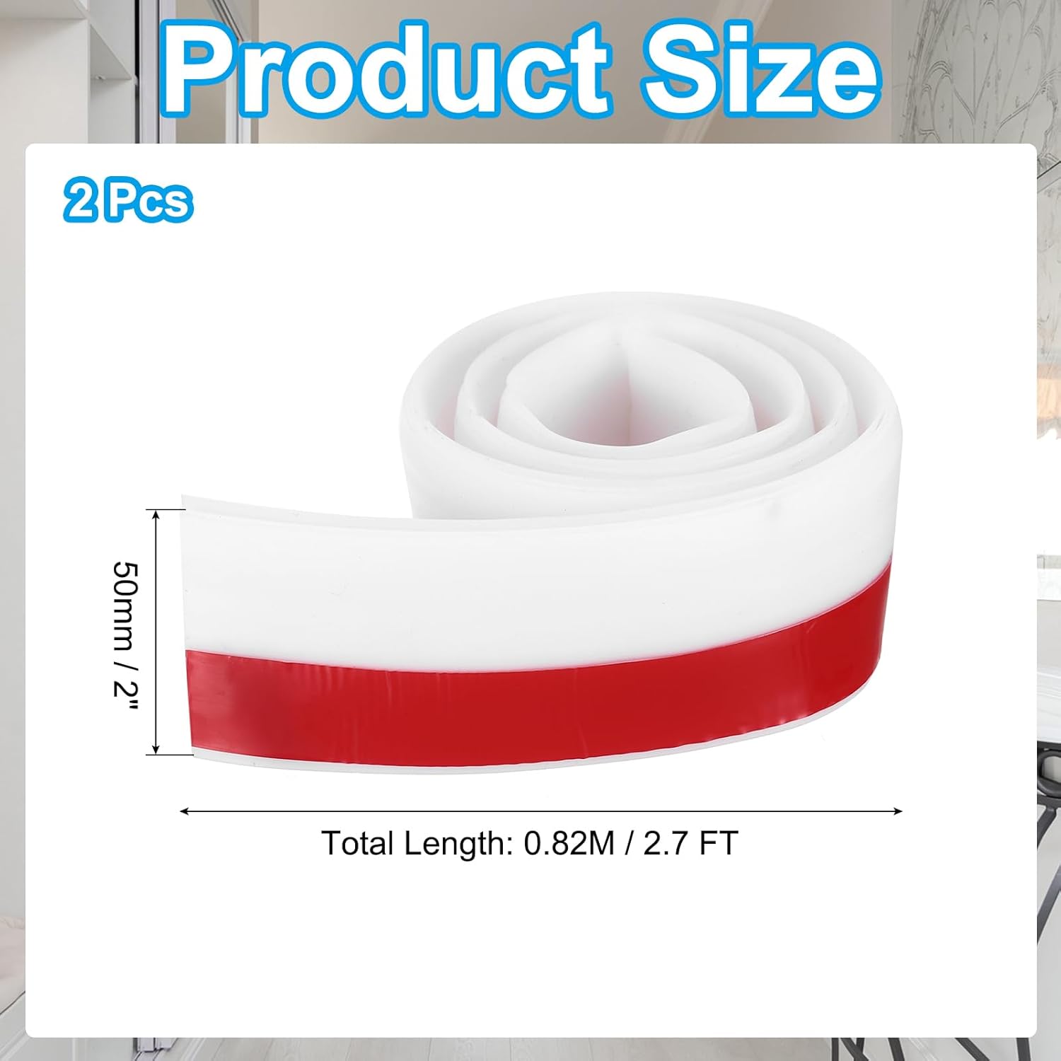 PATIKIL Door Draft Stopper 2 Pack 27FT Silicone Weather Seal