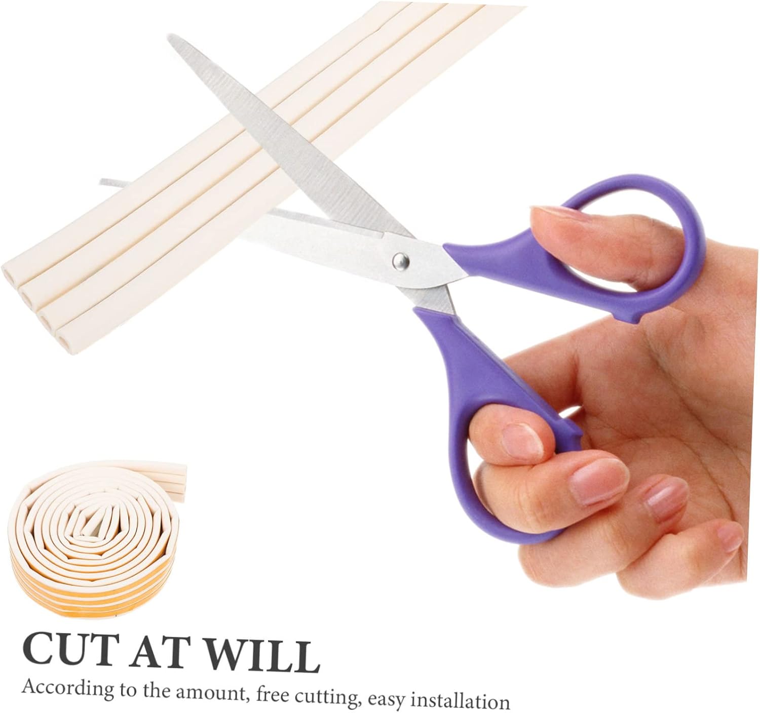 Under Door Draft Stopper Strip Self-Adhesive Weather Sealing for Soundproofing and Windproofing