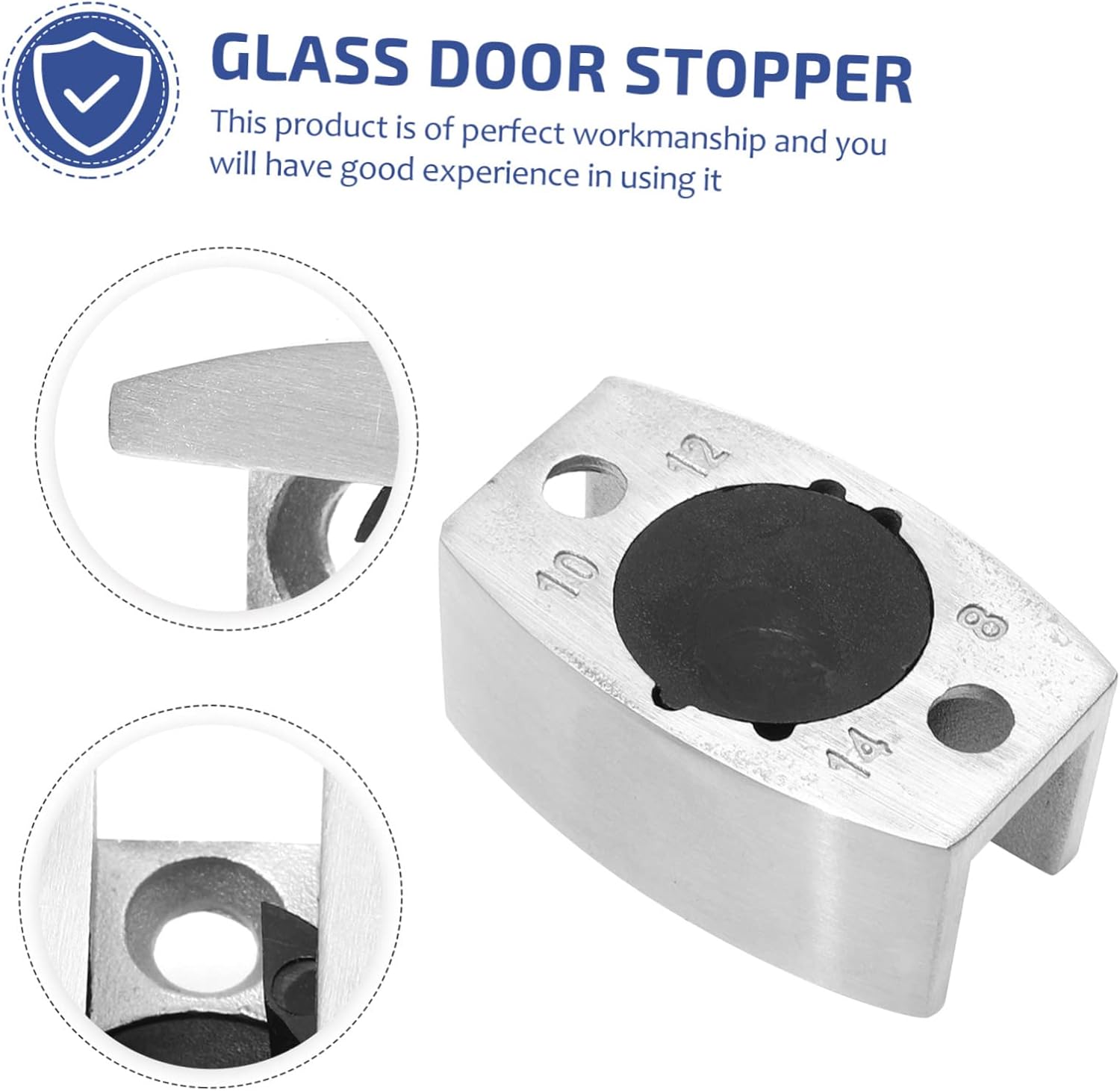 Bathroom Glass Door Steel Door Stopper Locator