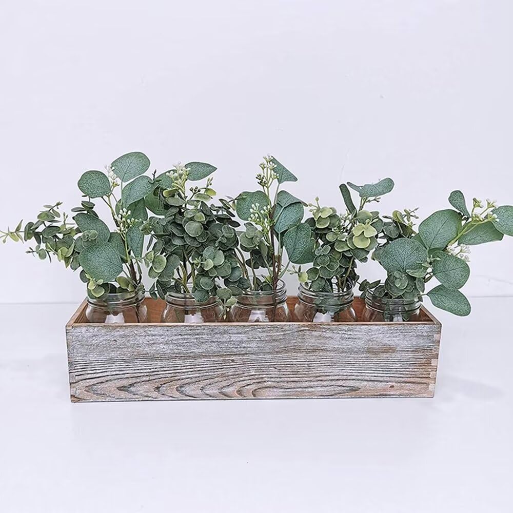 10pcs Mixed Artificial Eucalyptus Leaves Faux Greenery for Wedding Vase Centerpieces Home Decor