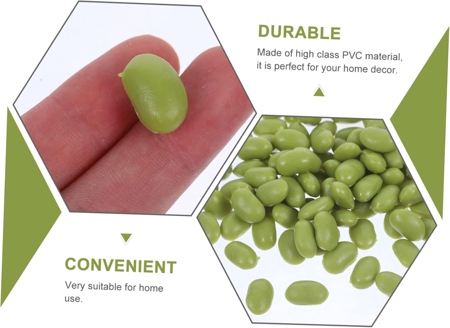 HOMSFOU Artificial Green Bean Decor for Kitchen