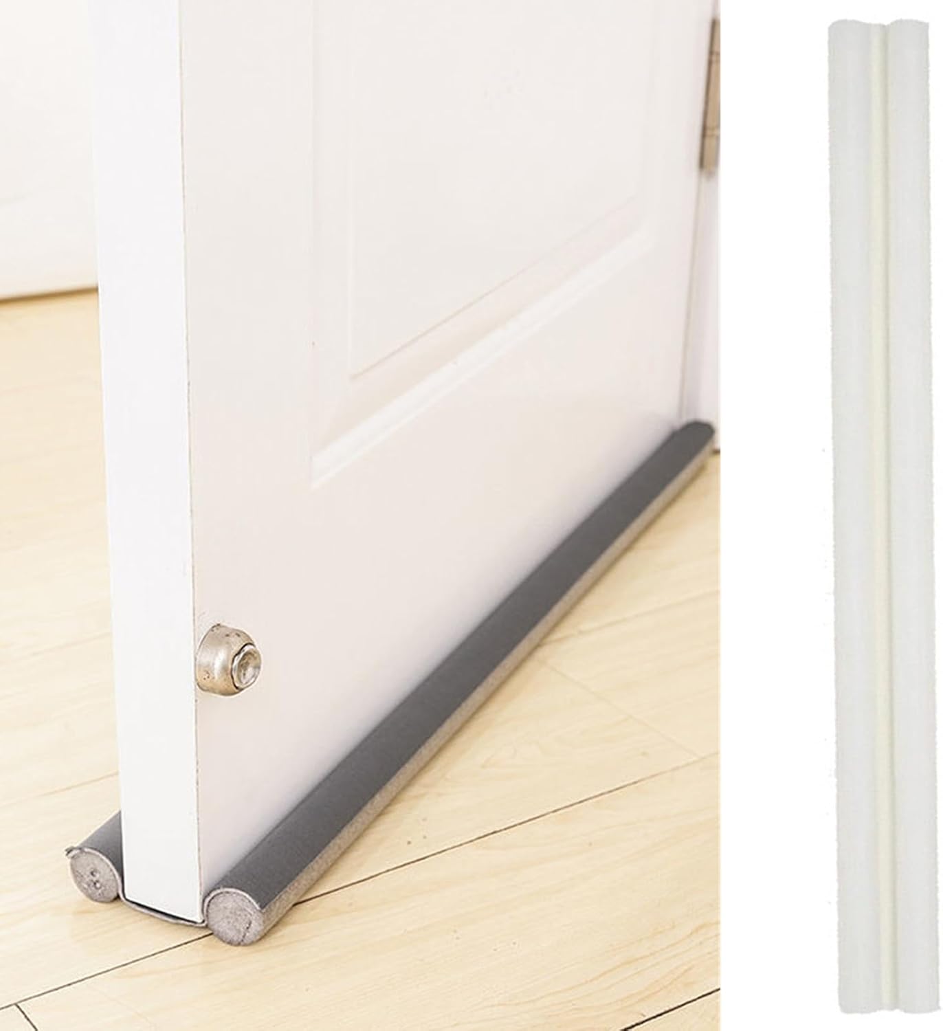 Door Draft Stopper 366 Inch White Energy Efficient Noise Blocker