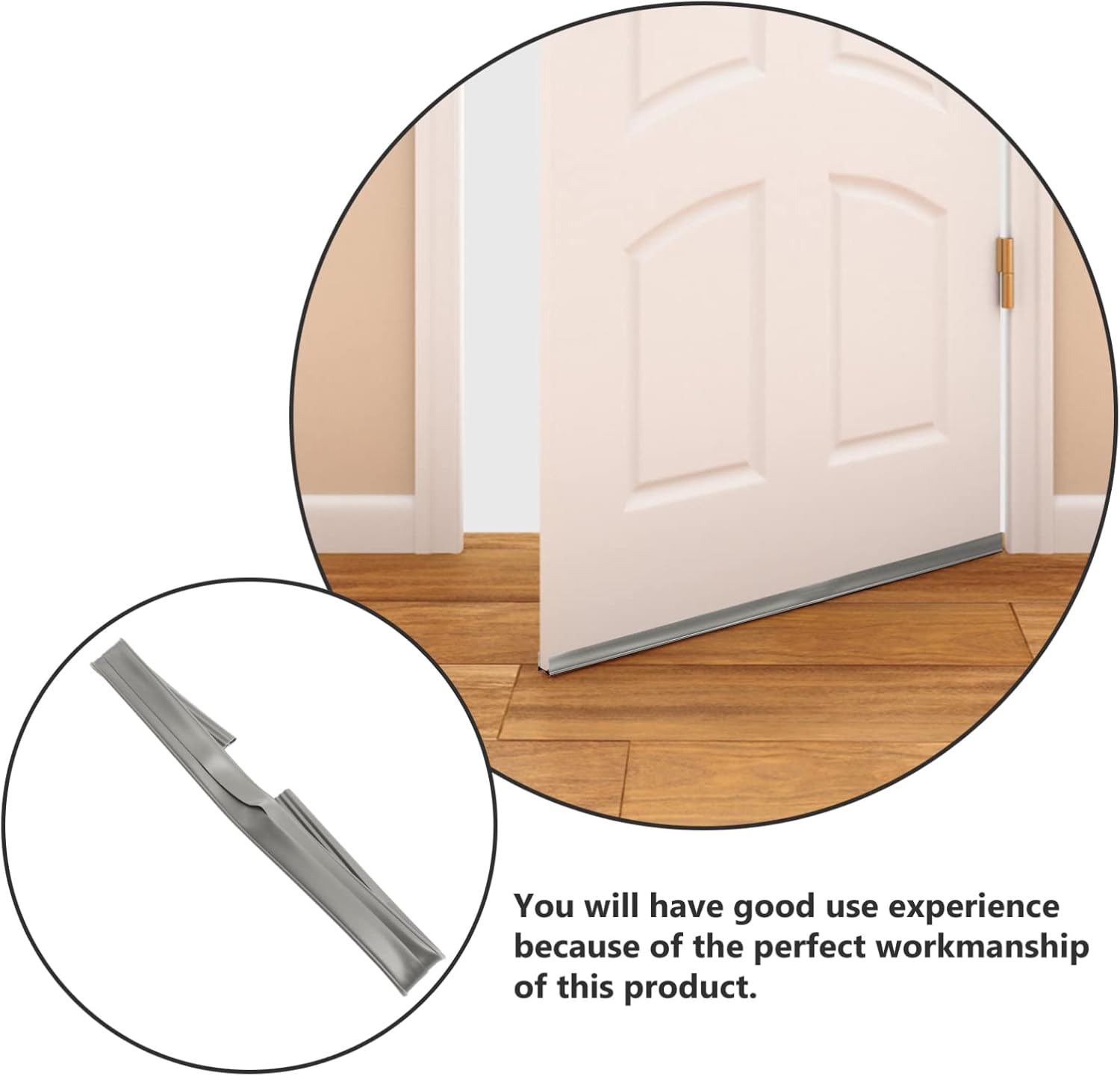 LIFKOME Door Draft Stopper Windproof Strip for Exterior Door Noise Blocker