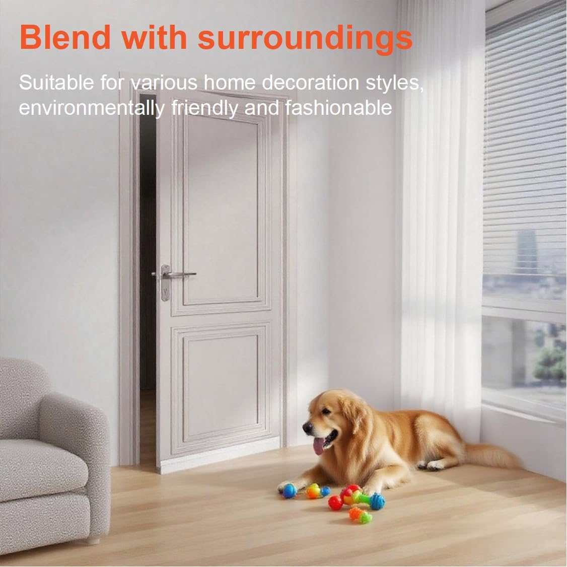 Door Draft Stopper 19 x 38 White for Energy Efficiency