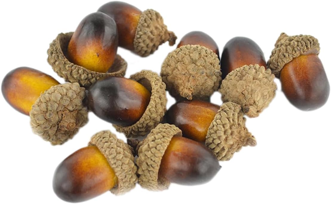 Garneck 141pcs Artificial Pumpkin and Acorn Decor for Halloween and Fall Home Decoration