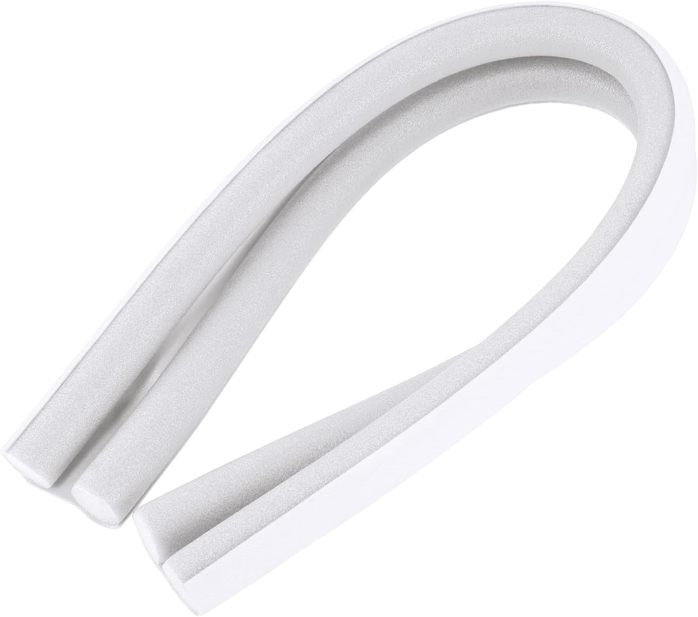 2Pcs White Door Draft Stoppers Adjustable Door Sweep for 30-36 Inches