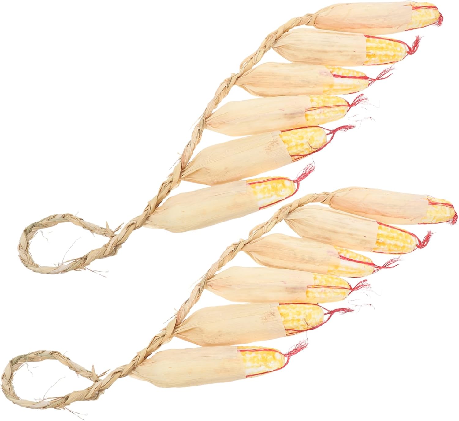 2Pcs Realistic Vegetable Corn Hanging Decor for Home and Kitchen