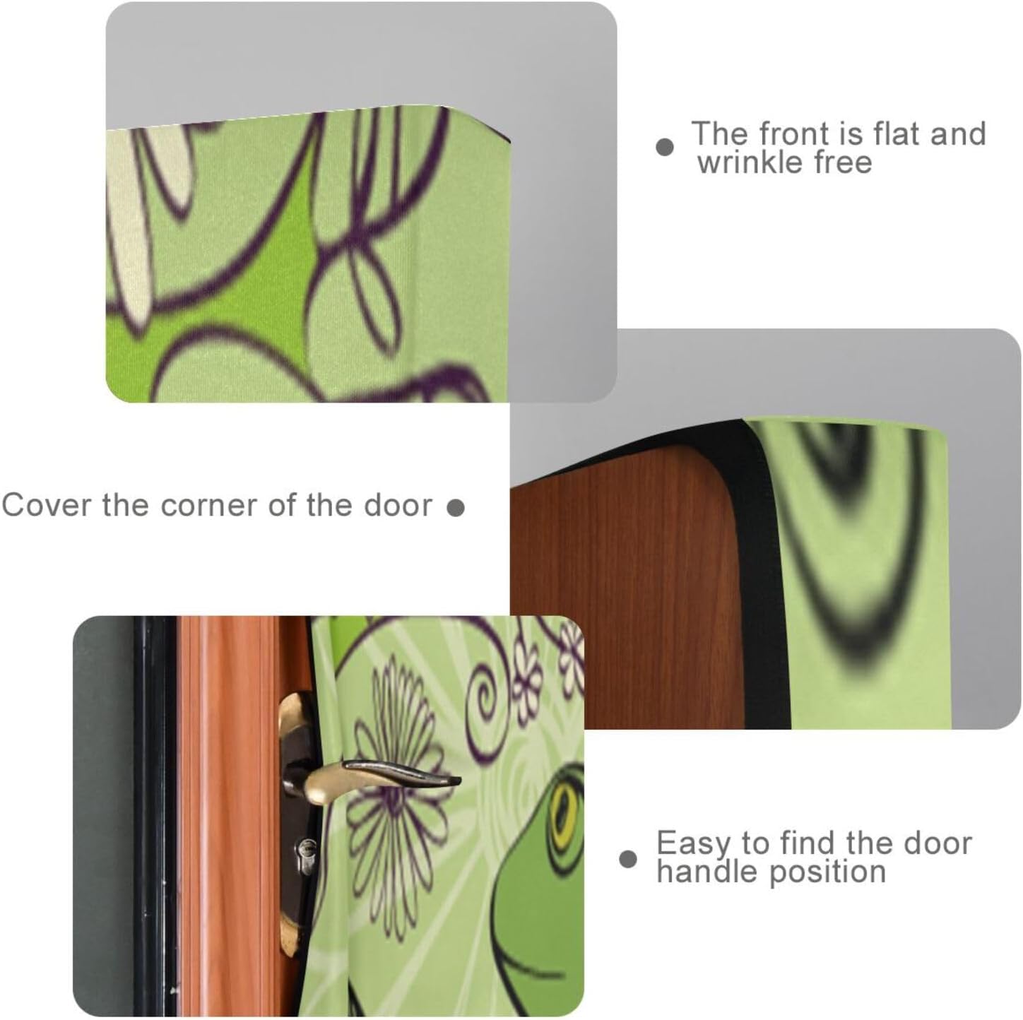 Susiyo Green Cartoon Frog Halloween Door Cover