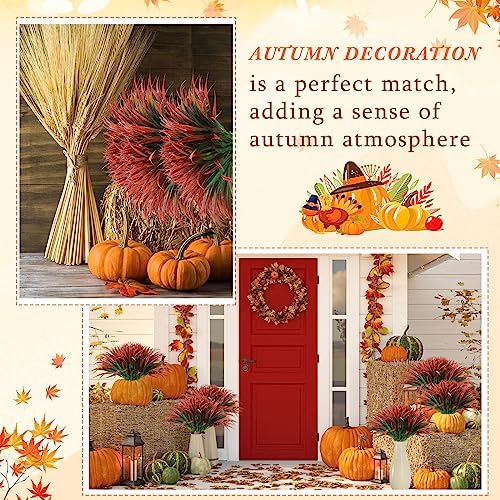 50 Pcs Artificial Tropical Plants Tall UV Resistant Fake Grasses for Home Garden Office Patio