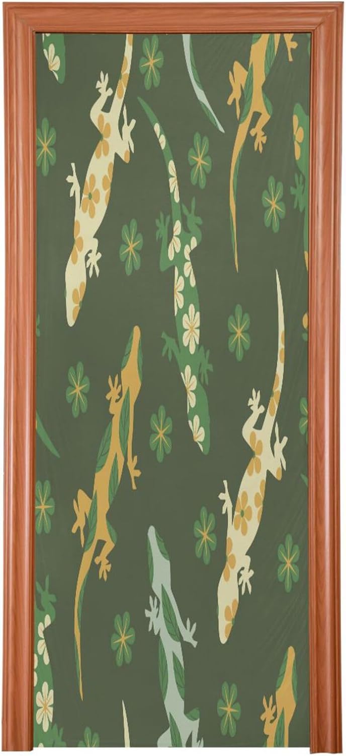 Susiyo Ornate Lizards Halloween Door Cover
