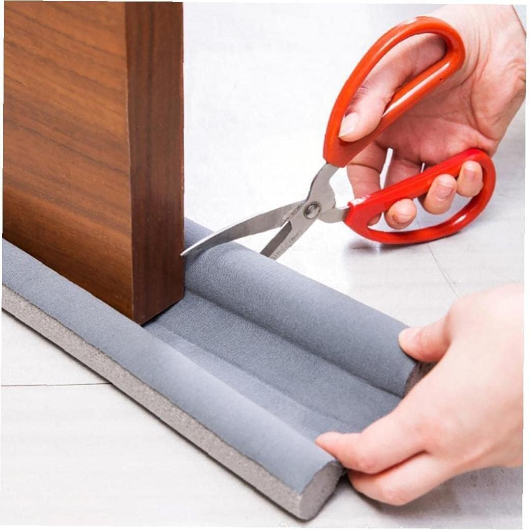 Door Draft Stopper - Adjustable Noise Reducer 3PCS Cut to Fit Seal Strip