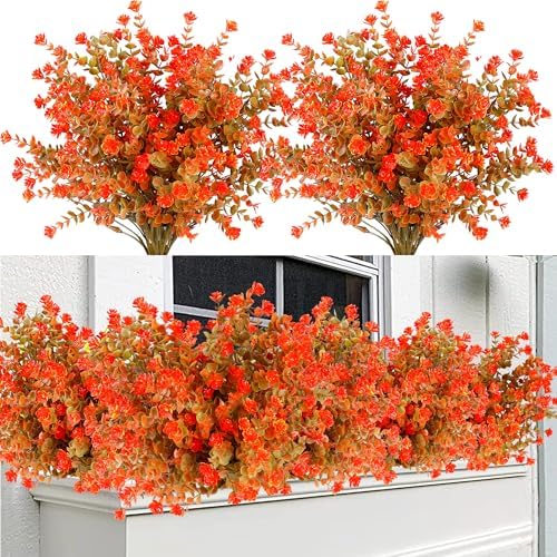 Sggvecsy 12 Bundle Artificial Eucalyptus Plants for Fall Decor