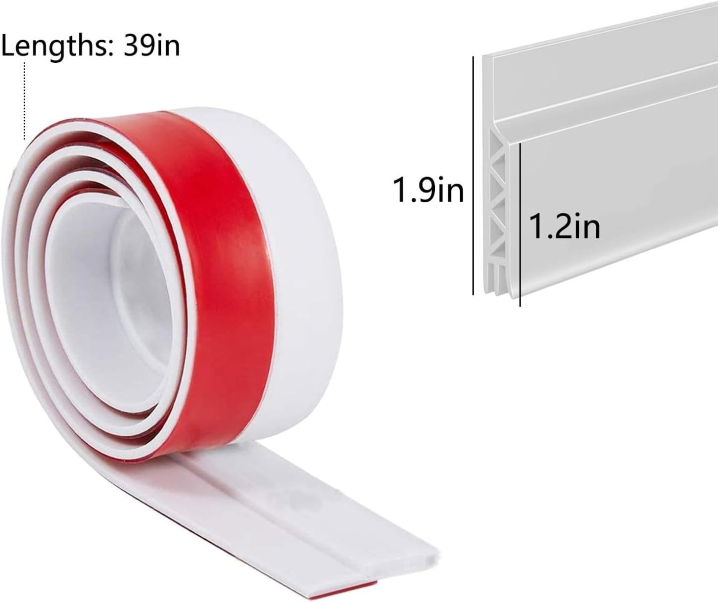 kakina CMSX Under Door Draft Stopper 2x39 White