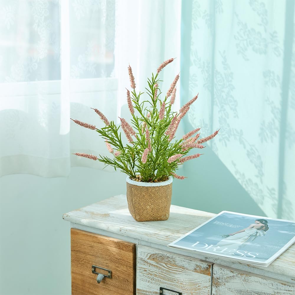 Artificial Sage Plants 142 Inches Tall for Office Desk Shelf