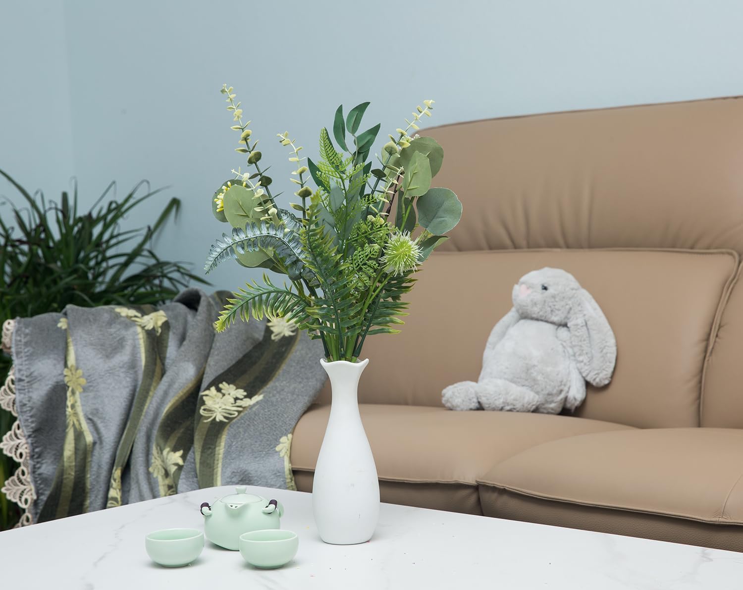 UiiziC Artificial Leaf Stem Flower Branches for Vase Arrangements Home Decor Centerpieces