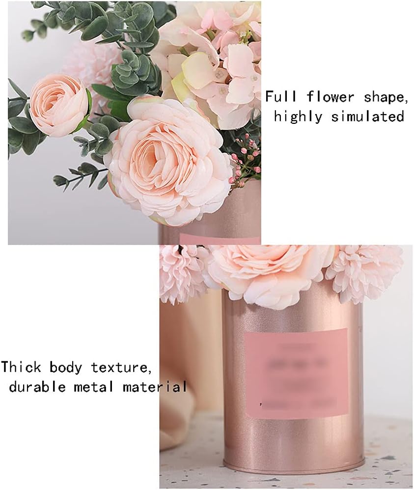 Artificial Flowers with Vase for Home Office Wedding Decor