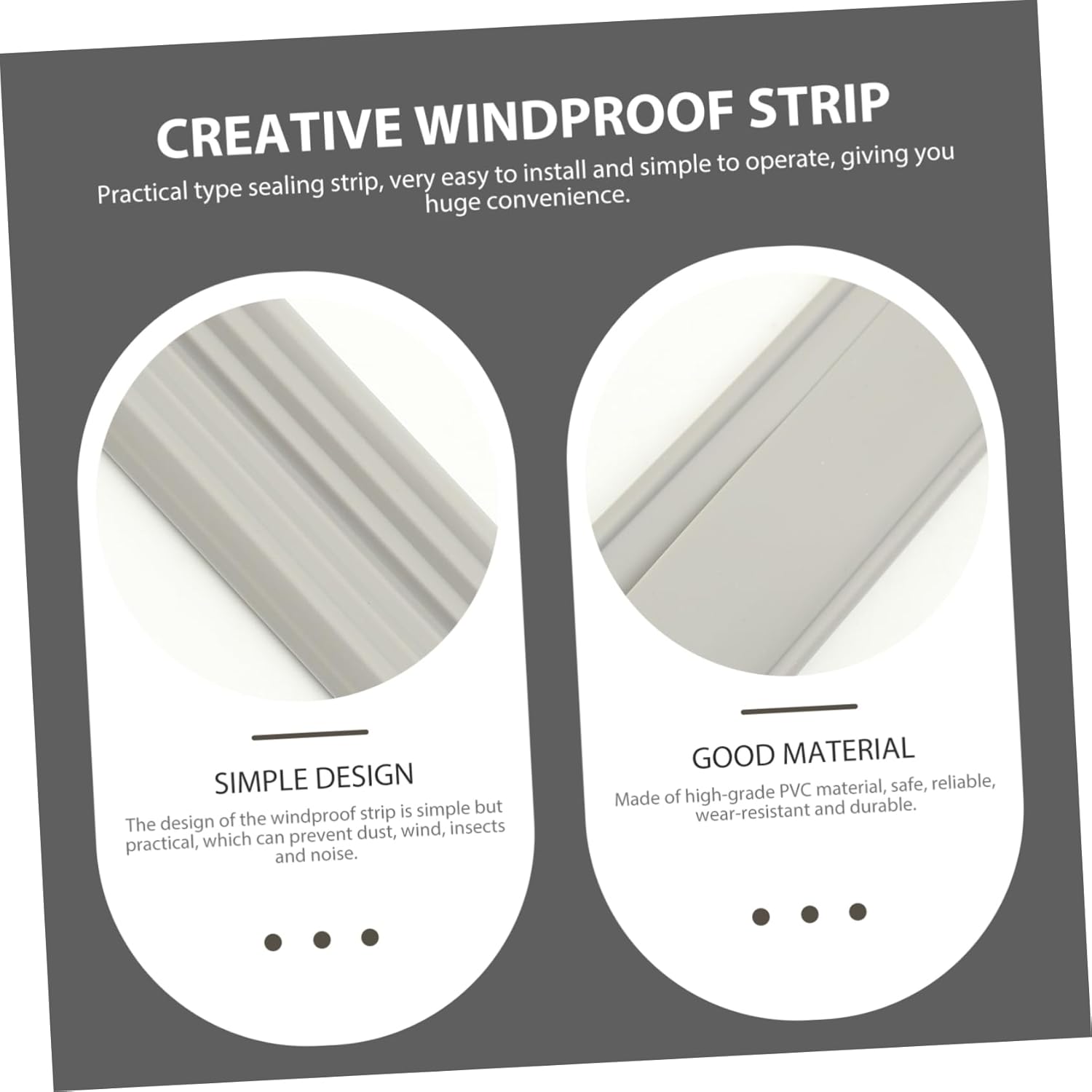 Luxshiny Door Bottom Windproof Seal for Soundproofing and Draft Protection