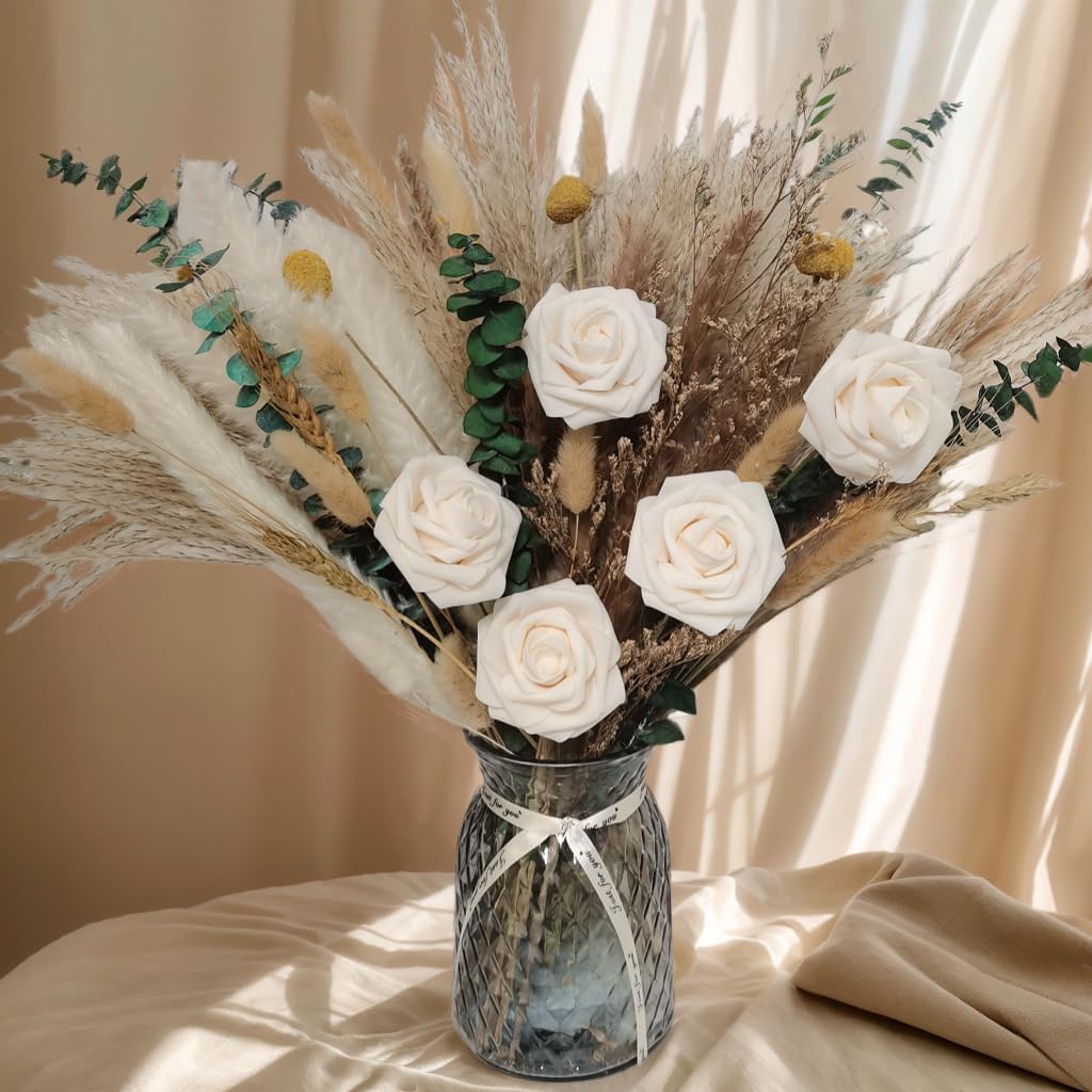 Natural Dried Flower Bouquet 80Pcs for Home Decor