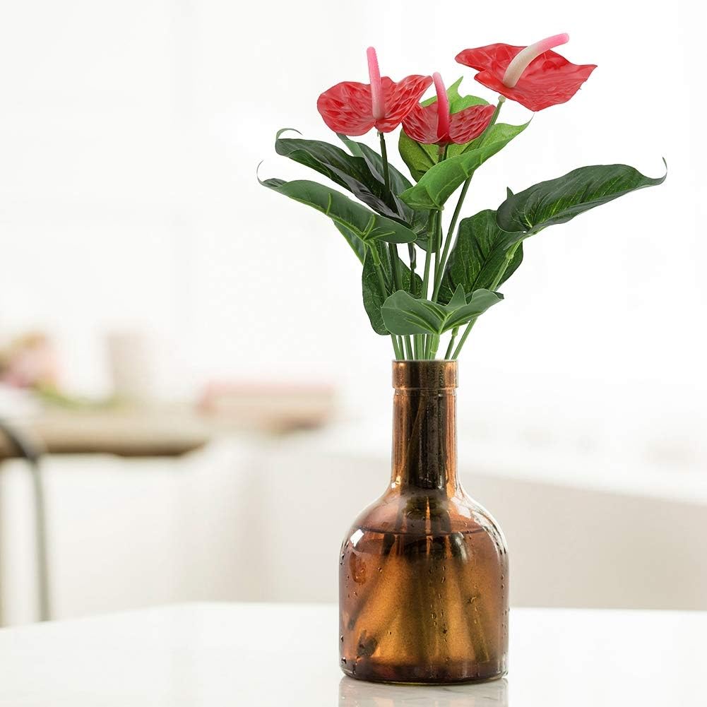 Fdit1 Artificial Red Anthurium Flowers Bouquet for Wedding Home Decor