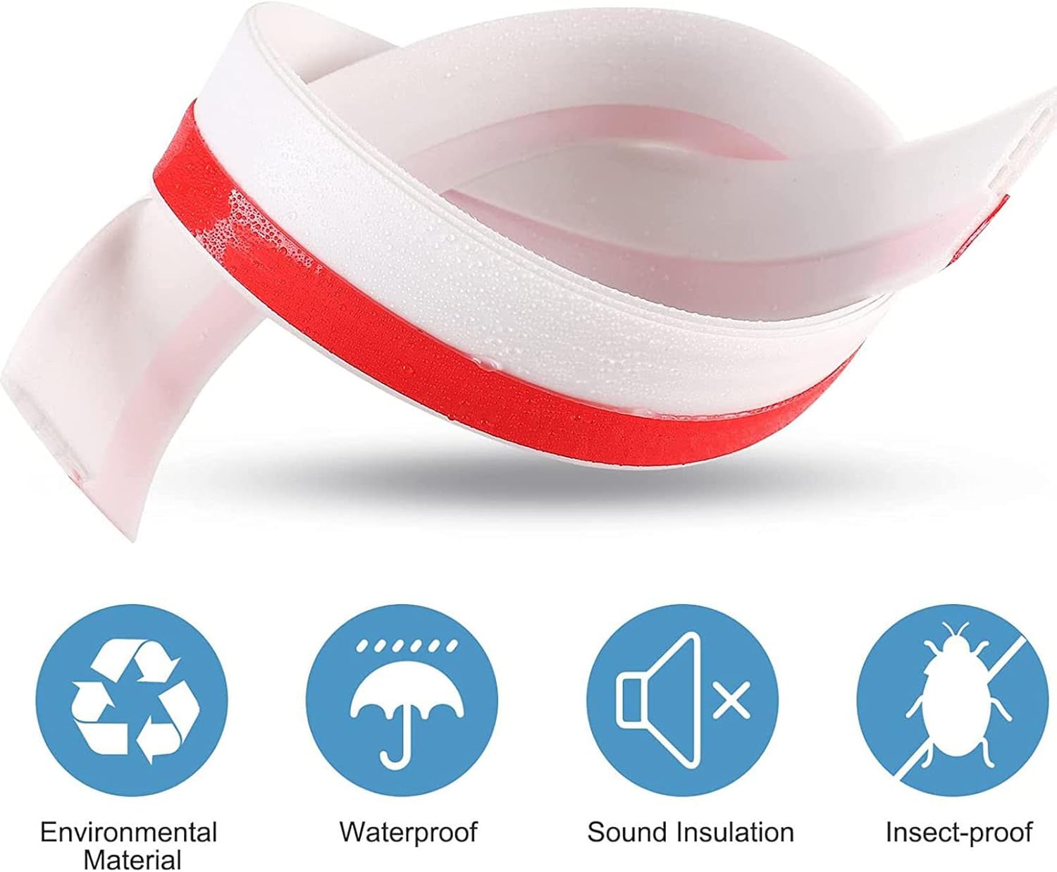 Weather Stripping Adhesive Door Sweep Draft Stopper Noise Insulation Sealing Strip